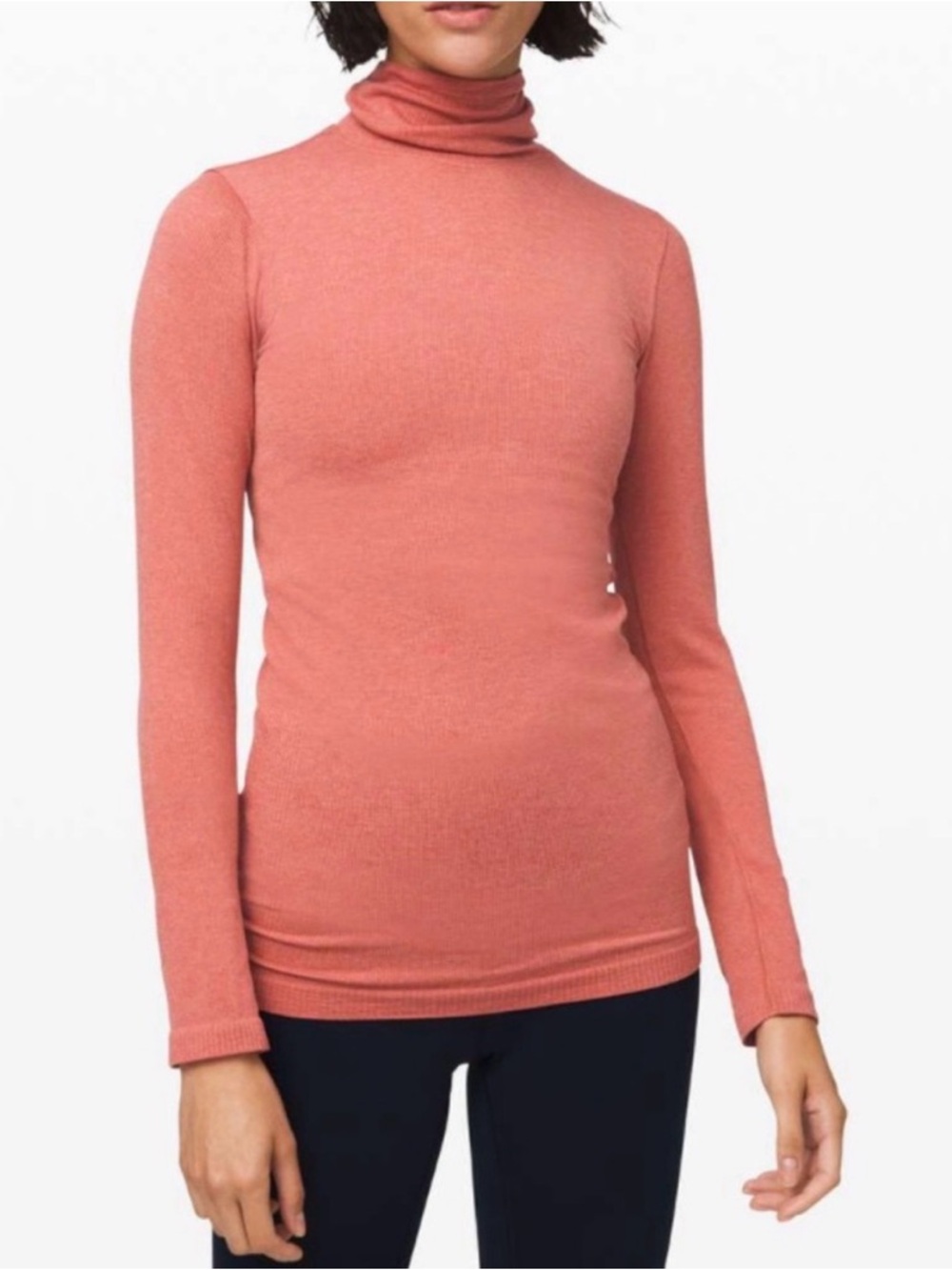 Lululemon Yin Vibes Turtleneck in Copper Clay Size 6